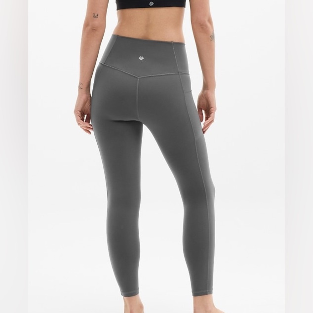 Athleta Salutation Stash Pocket II Full-Length Leggings – Charcoal – Size S